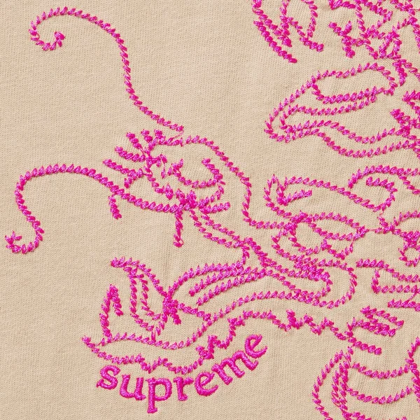 Supreme Dragon Embroidered L/S Top - Khaki (front)