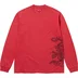 Supreme Dragon Embroidered L/S Top - Red (front)