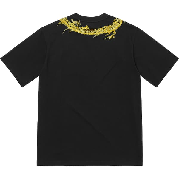 Supreme Dragon Wrap S/S Top - Black (front)