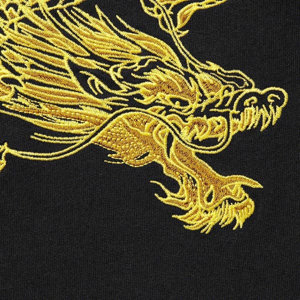 Supreme Dragon Wrap S/S Top - Black (front)