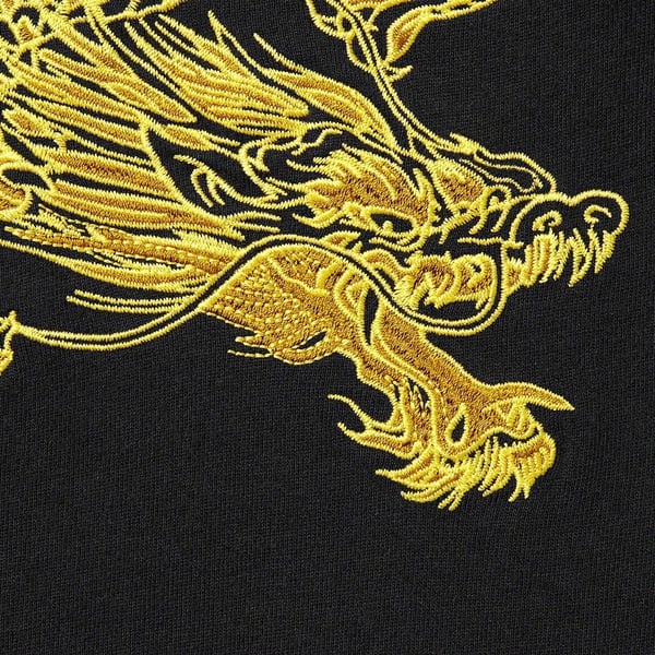Supreme Dragon Wrap S/S Top - Black (front)