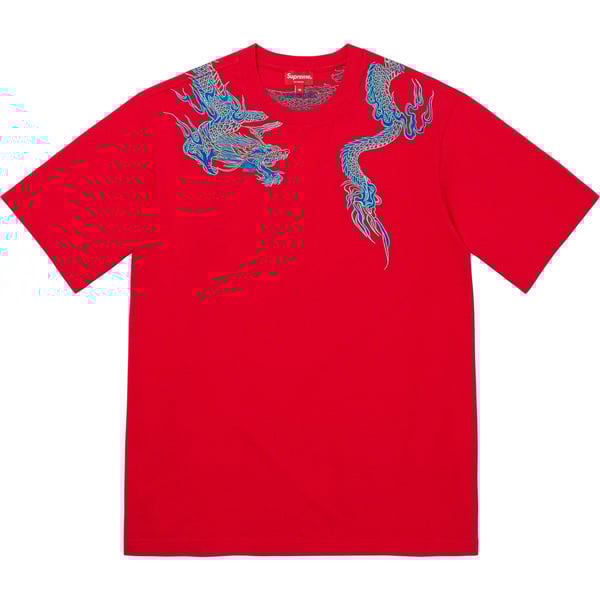Supreme Dragon Wrap S/S Top - Red (front)