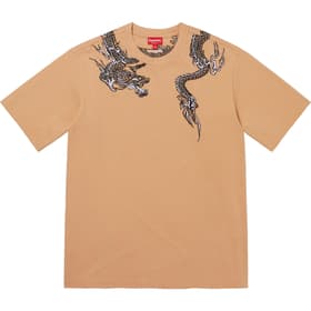 Supreme Dragon Wrap S/S Top Tan