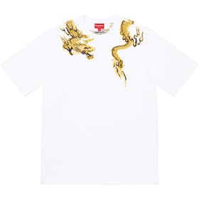 Supreme Dragon Wrap S/S Top White