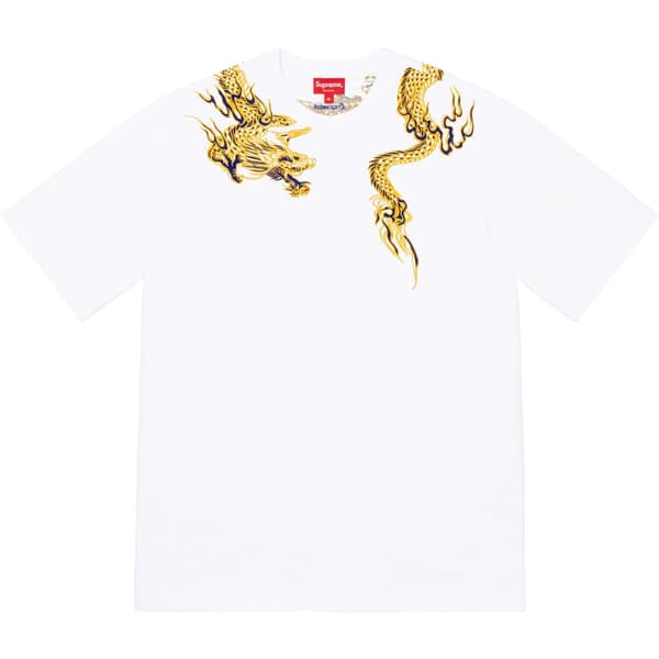 Supreme Dragon Wrap S/S Top - White (front)