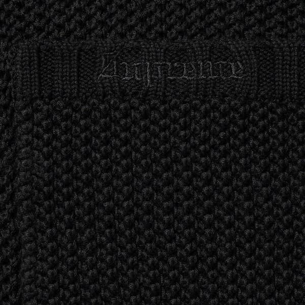 Supreme Dragon Zip Up Sweater Vest - Black (front)