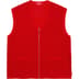Supreme Dragon Zip Up Sweater Vest - Red (front)