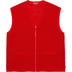 Supreme Dragon Zip Up Sweater Vest - Red (front)