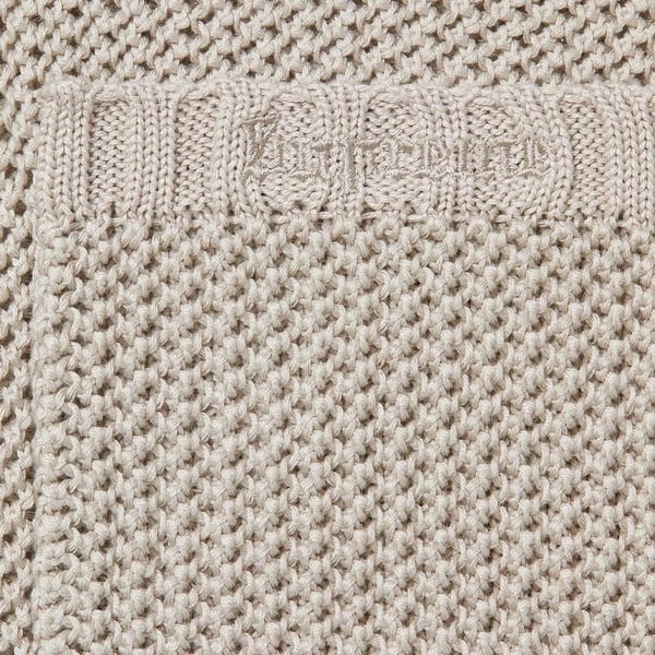 Supreme Dragon Zip Up Sweater Vest - Stone (front)