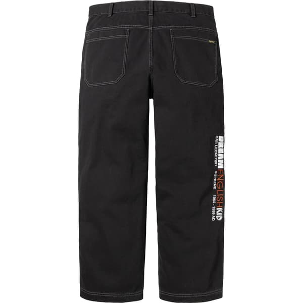 Supreme Dream English Kid Twill Panel Pant - Black (front)