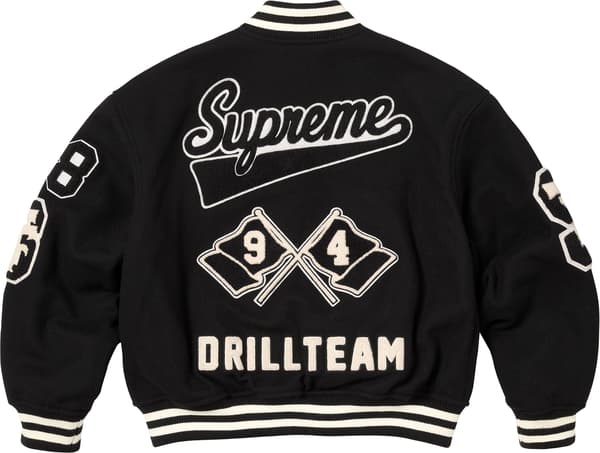 Supreme Drill Team Varsity Jacket - Black (front)
