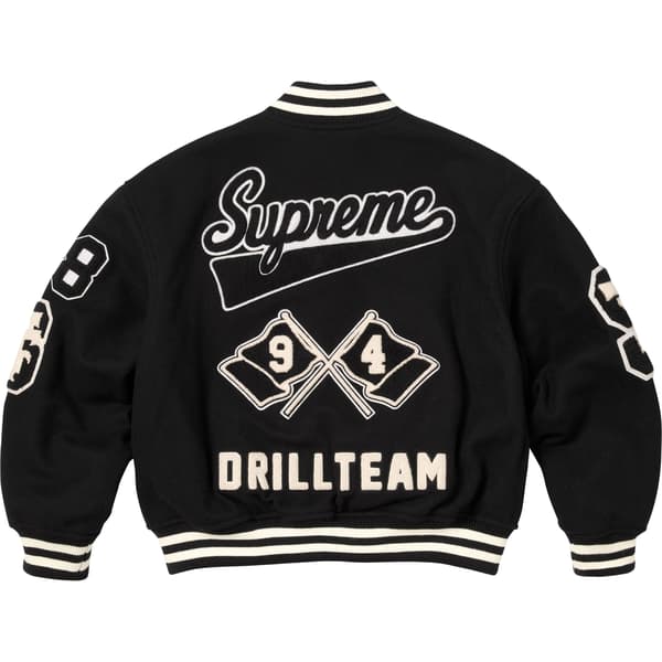 Supreme Drill Team Varsity Jacket - Black (front)