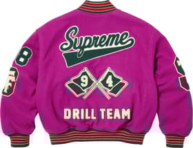 Supreme Drill Team Varsity Jacket Magenta