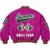 Supreme Drill Team Varsity Jacket - Magenta (front)
