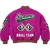Supreme Drill Team Varsity Jacket - Magenta (front)