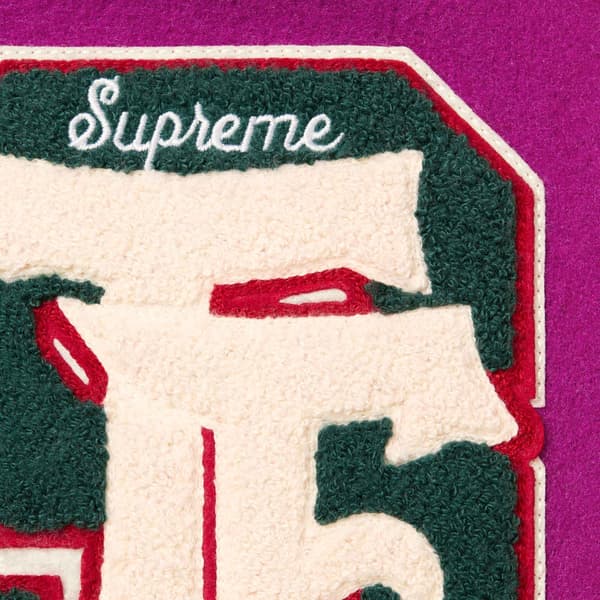 Supreme Drill Team Varsity Jacket - Magenta (front)