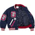 Supreme Drill Team Varsity Jacket - Navy (front)