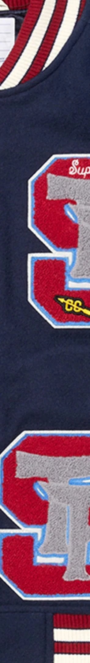 Supreme Drill Team Varsity Jacket - Navy (front)