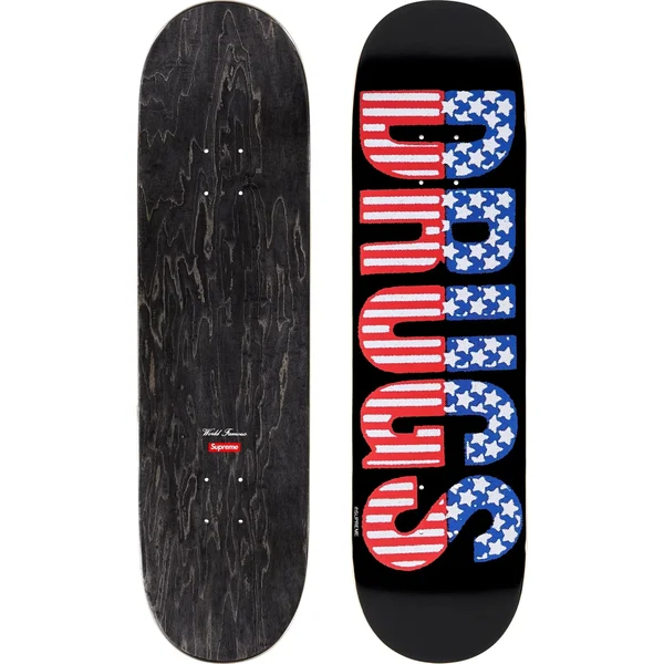 Supreme Drugs Skateboard - 8.25" x 32" (front)