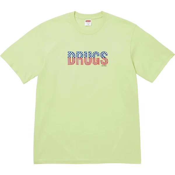 Supreme Drugs Tee - Pale Mint (front)