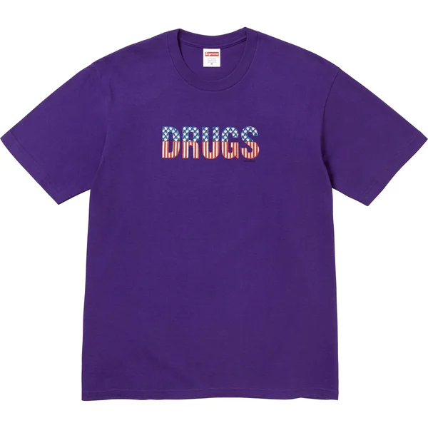 Supreme Drugs Tee - Purple (front)