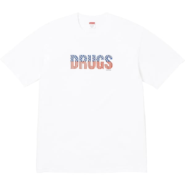 Supreme Drugs Tee - White (front)