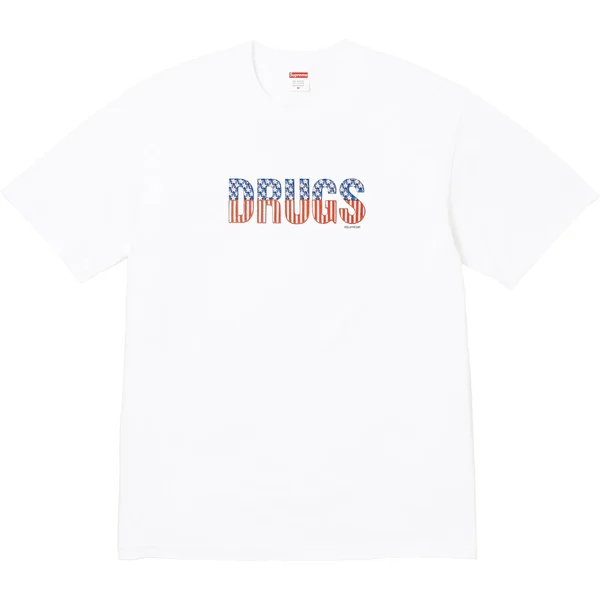 Supreme Drugs Tee - White (front)