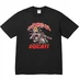 Supreme Ducati Bike Tee - Black (front)