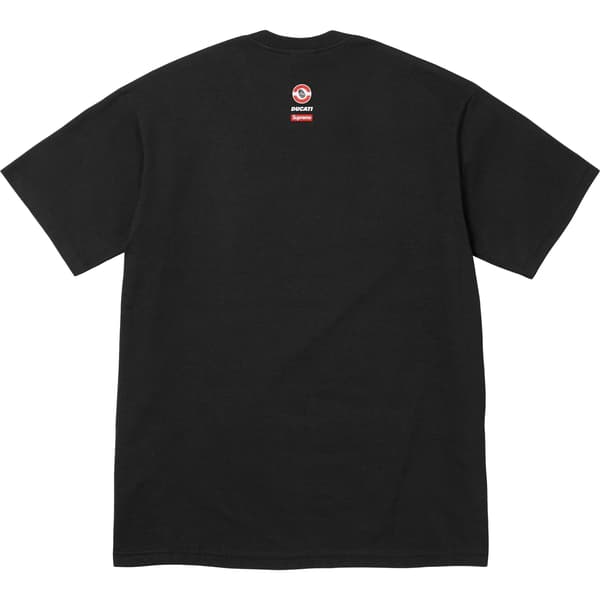 Supreme Ducati Bike Tee - Black (front)