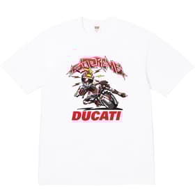 Supreme Ducati Bike Tee White