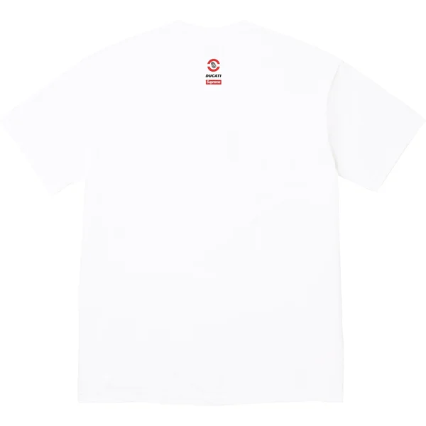 Supreme Ducati Bike Tee - White (front)