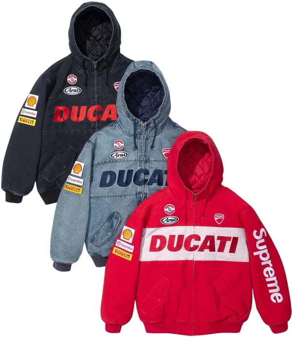 Supreme Ducati Hooded Racing Jacket - Product Image