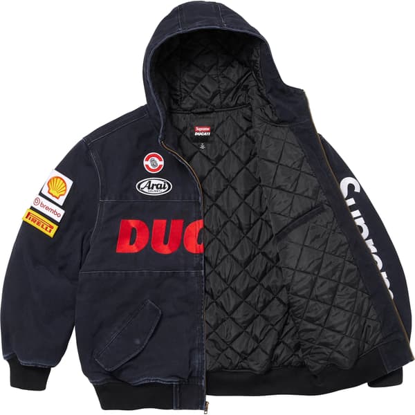 Supreme Ducati Hooded Racing Jacket - Black (front)