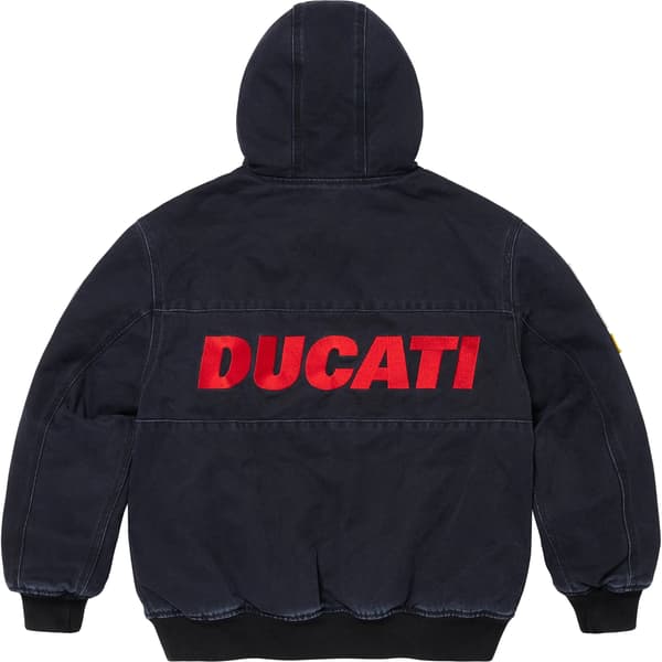 Supreme Ducati Hooded Racing Jacket - Black (front)