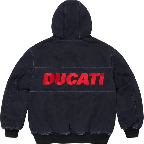 Supreme Ducati Hooded Racing Jacket - Black (front)