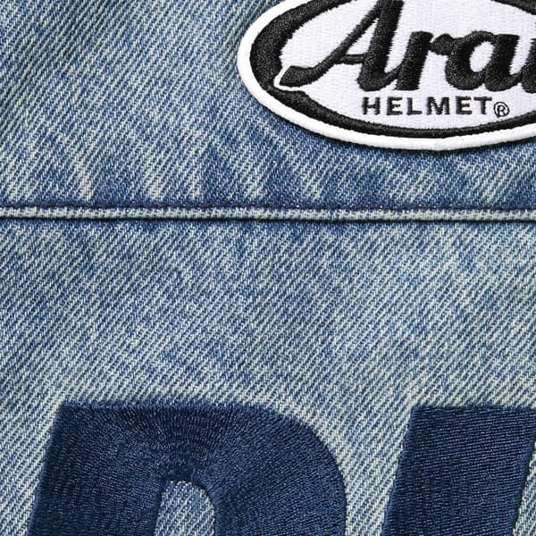 Supreme Ducati Hooded Racing Jacket - Denim (front)