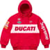 Supreme Ducati Hooded Racing Jacket - Red (front)