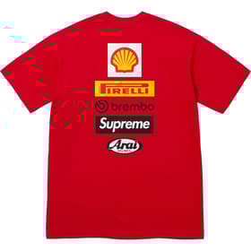 Supreme Ducati Logos Tee Red