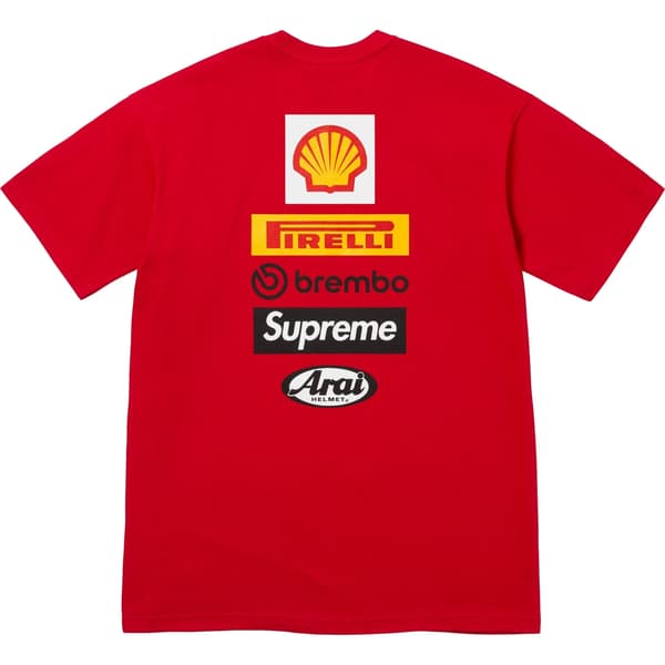 Supreme Ducati Logos Tee - Red (front)