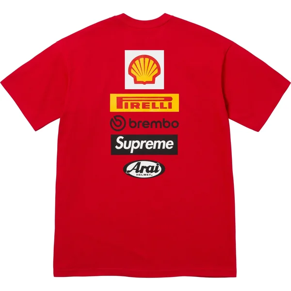 Supreme Ducati Logos Tee - Red (front)