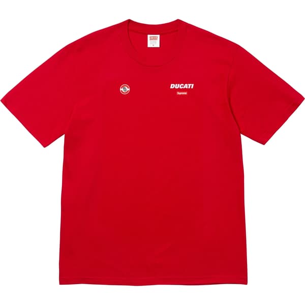 Supreme Ducati Logos Tee - Red (front)