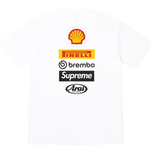 Supreme Ducati Logos Tee - White (front)