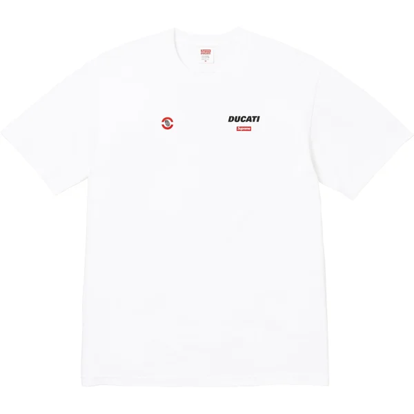 Supreme Ducati Logos Tee - White (front)