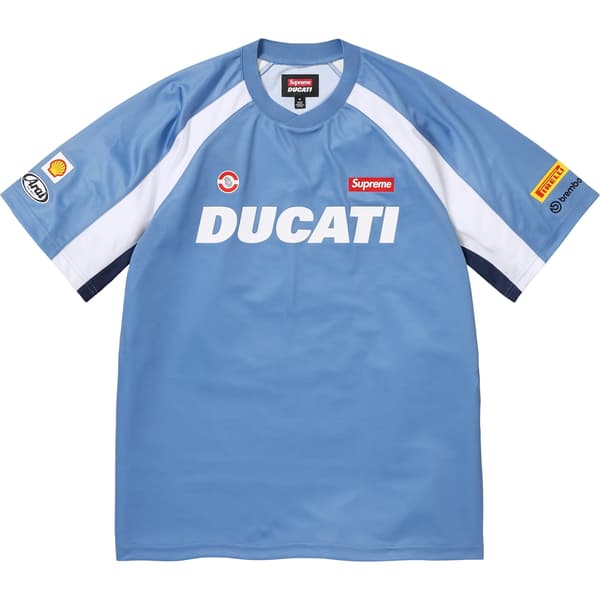 Supreme Ducati Soccer Jersey - Blue (front)