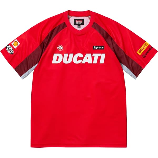 Supreme Ducati Soccer Jersey - Red (front)