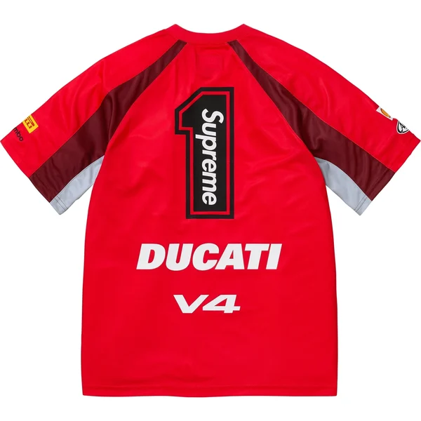 Supreme Ducati Soccer Jersey - Red (front)
