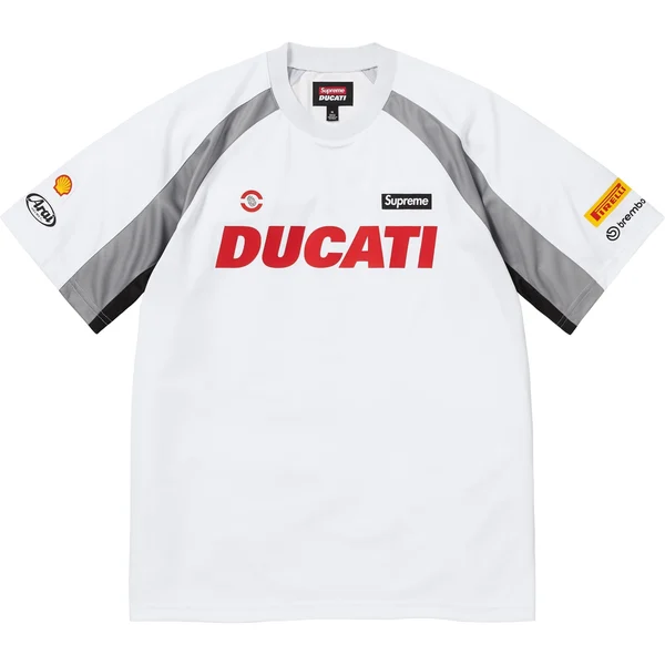 Supreme Ducati Soccer Jersey - White (front)