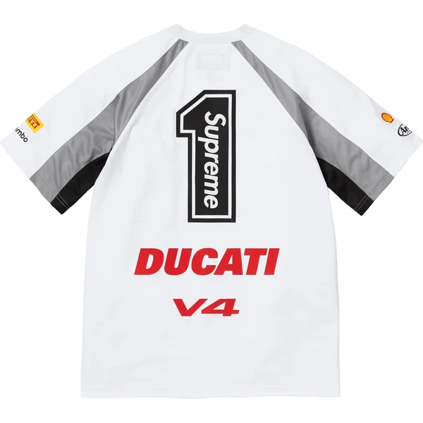 Supreme Ducati Soccer Jersey - White (front)