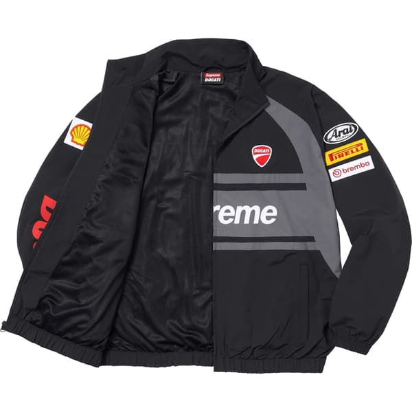 Supreme Ducati Track Jacket - Black (front)