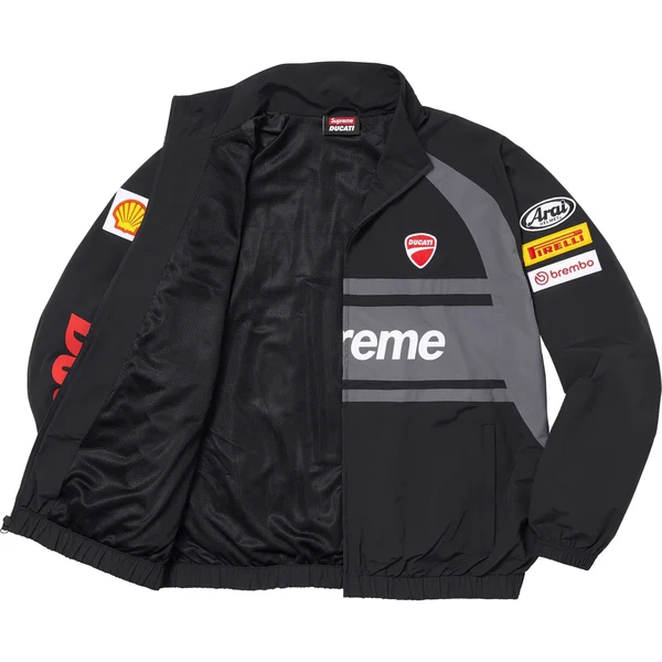 Supreme Ducati Track Jacket - Black (front)